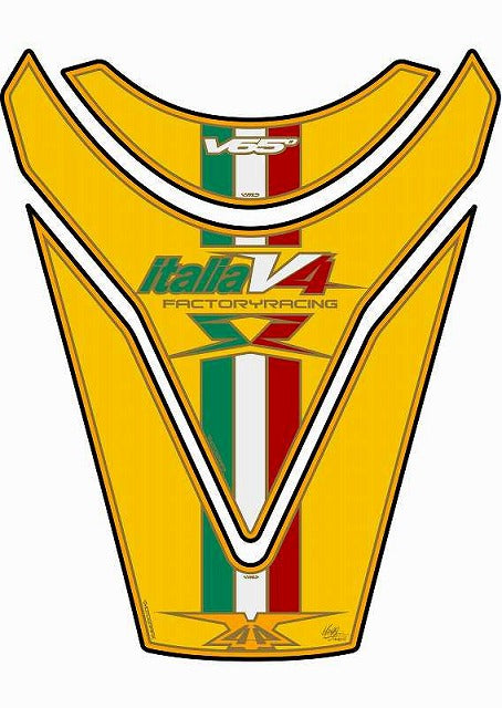 モトグラフィックス タンクパッド YEL APRILIA RSV4-R
