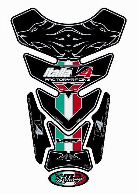モトグラフィックス タンクパッド BLK APRILIA QUADPAD