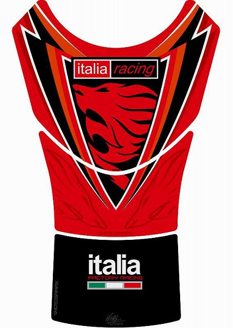 モトグラフィックス タンクパッド RED APRILIA MILLE 98-03