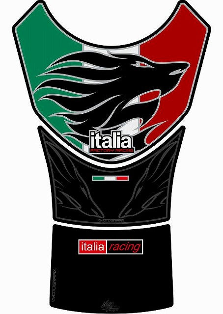 モトグラフィックス タンクパッド BLK APRILIA MILLE 98-03