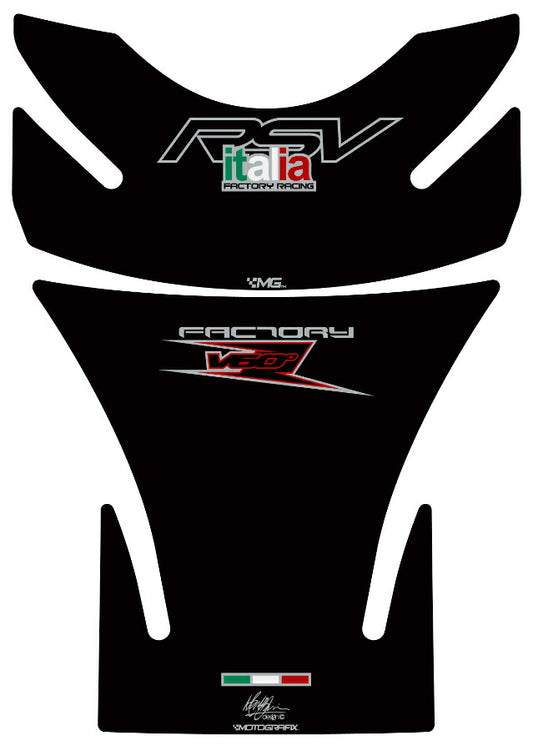 モトグラフィックス タンクパッド BLK APRILIA MILLE 01-03