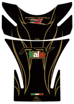 モトグラフィックス タンクパッド BLK／GLD APRILIA MILLE 01-03