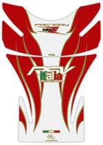 モトグラフィックス タンクパッド WHT／RED／GLD APRILIA MILLE 01