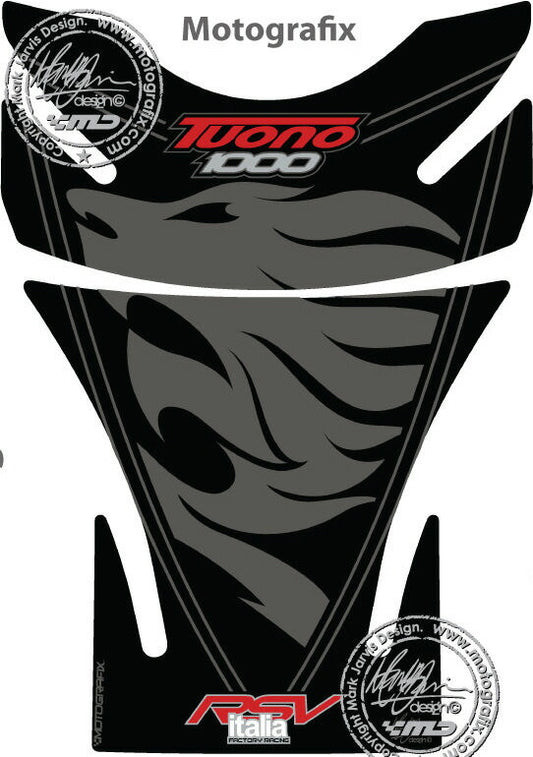 モトグラフィックス タンクパッド BLK APRILIA TUONO