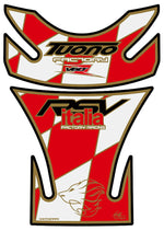 モトグラフィックス タンクパッド WHT／RED APRILIA TUONO