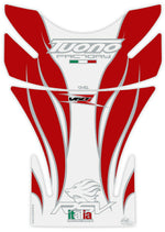 モトグラフィックス タンクパッド WHT／RED／SLV APRILIA TUONO