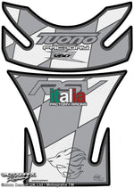 モトグラフィックス タンクパッド WHT／SLV APRILIA TUONO