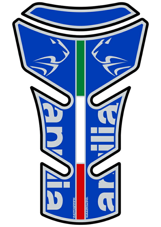 モトグラフィックス タンクパッド BLU APRILIA 750 Shiv