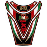 モトグラフィックス タンクパッド BLK／RED APRILIA RSV4