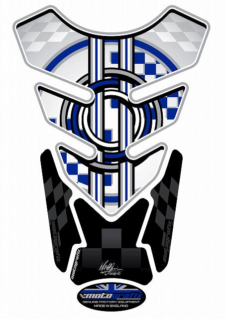 モトグラフィックス タンクパッド WHT BMW QUADPAD