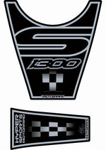 モトグラフィックス タンクパッド BLK BMW K1300S