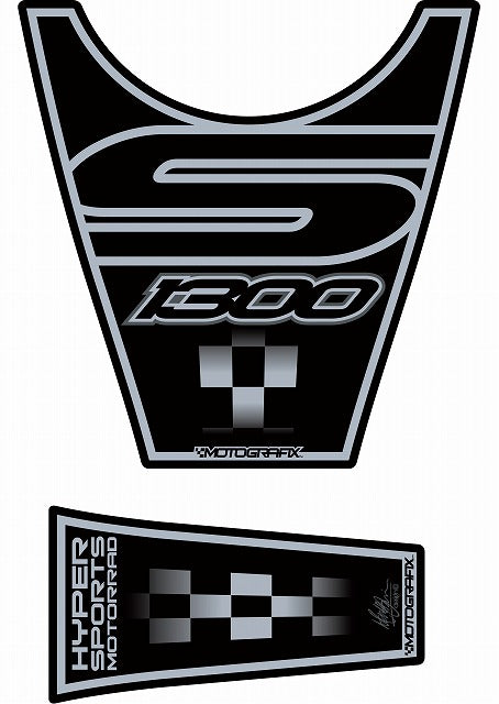 モトグラフィックス タンクパッド BLK BMW K1300S