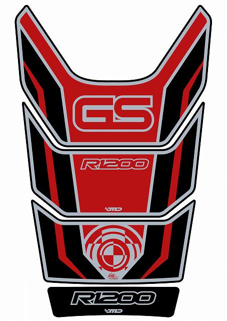 モトグラフィックス タンクパッド RED BMW R1200GS 08-12