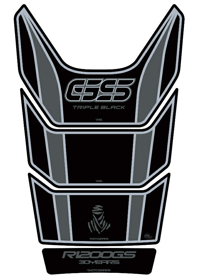 モトグラフィックス タンクパッド 30TH TRIPLE BLK BMW R1200GS 08-1