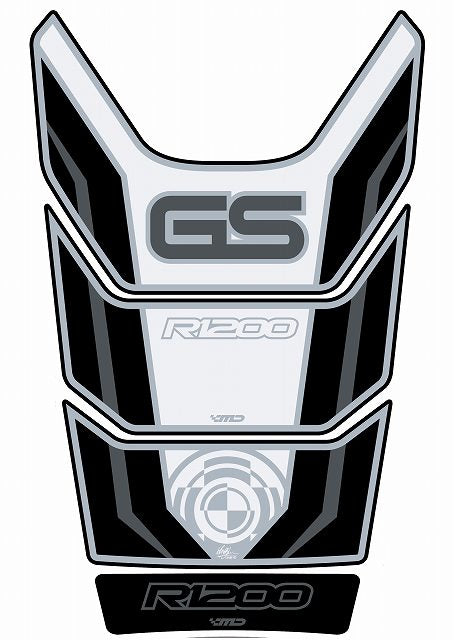 モトグラフィックス タンクパッド WHT／SLV BMW R1200GS 08-12