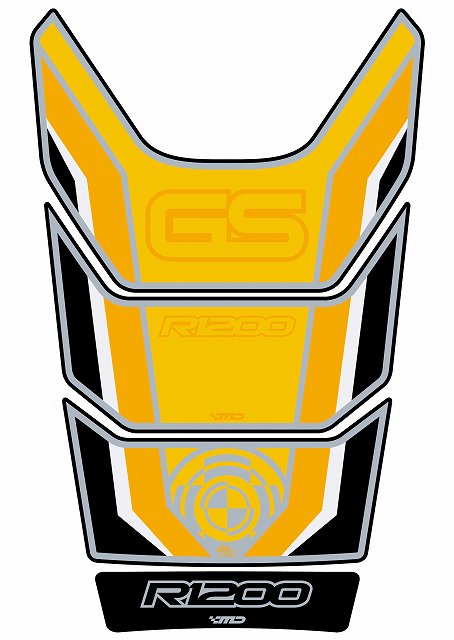 モトグラフィックス タンクパッド YEL BMW R1200GS 08-12