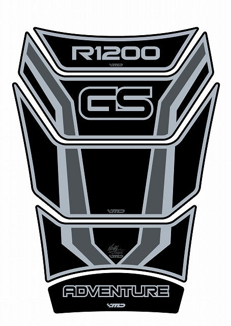 モトグラフィックス タンクパッド BLK R1200GS Adventure 06-13