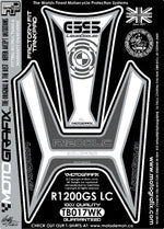 モトグラフィックス タンクパッド ホワイト／ブラック R1200GS（水冷）13-