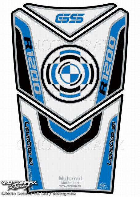 モトグラフィックス タンクパッド BLU R1200GS 13-