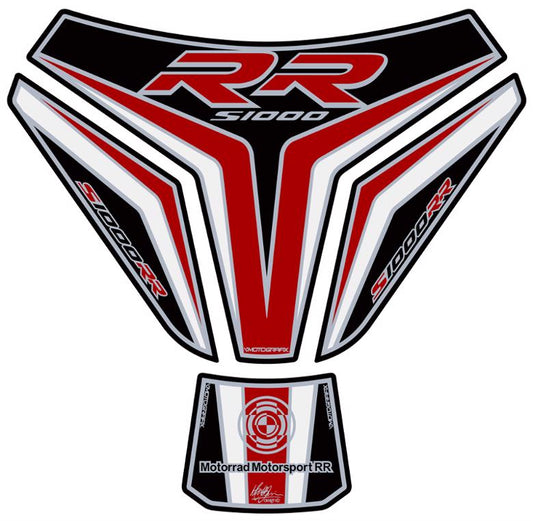 モトグラフィックス タンクパッド ブラック／ホワイト／レッド S1000RR 15-