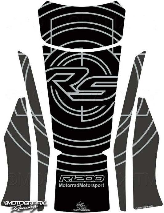 モトグラフィックス タンクパッド GRY／BLK R1200RS 15-