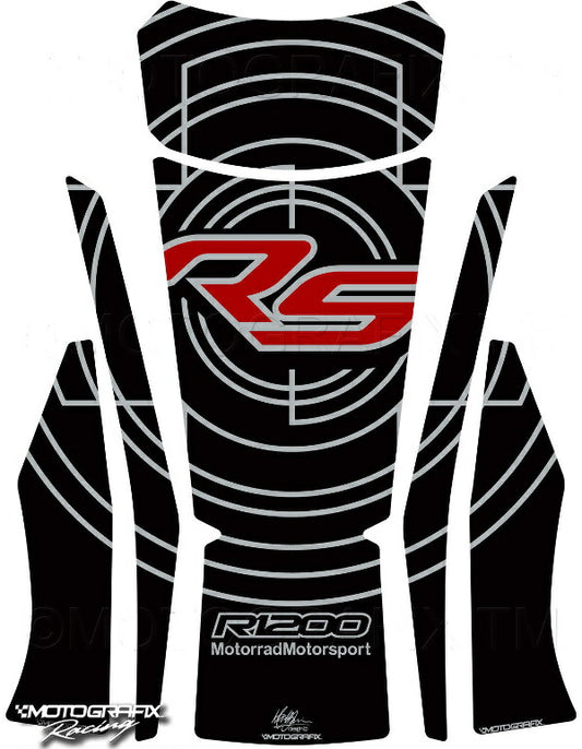モトグラフィックス タンクパッド BLK／RED／SLV R1200RS 15-