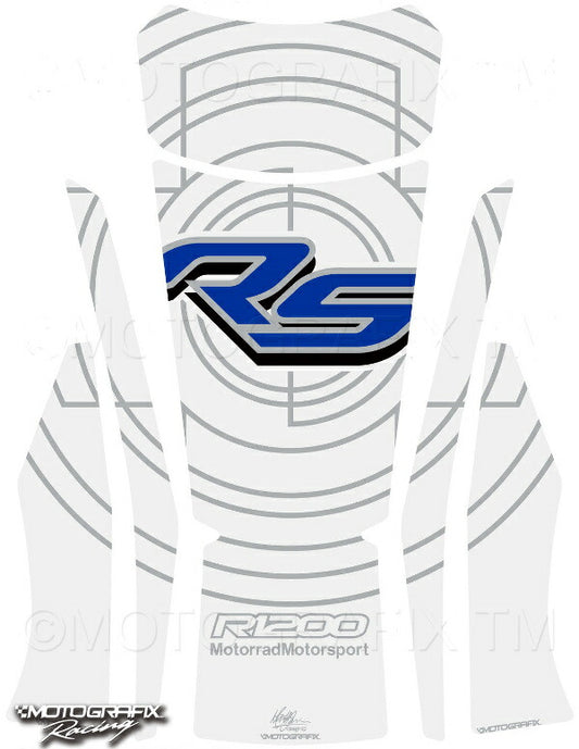モトグラフィックス タンクパッド WHT／BLU／SLV R1200RS 15-