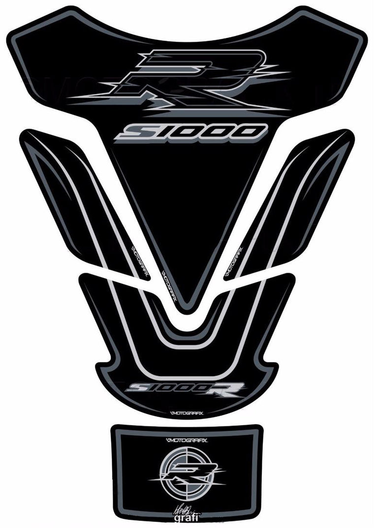 モトグラフィックス タンクパッド BLK／GRY S1000R 14-