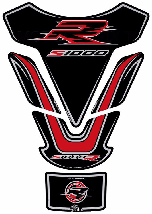モトグラフィックス タンクパッド BLK／RED S1000R 14-
