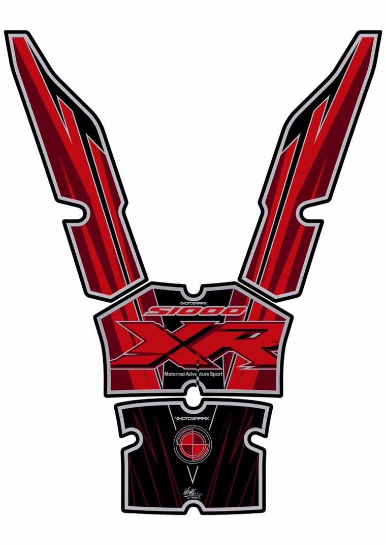 モトグラフィックス タンクパッド RED／RED S1000XR 17-