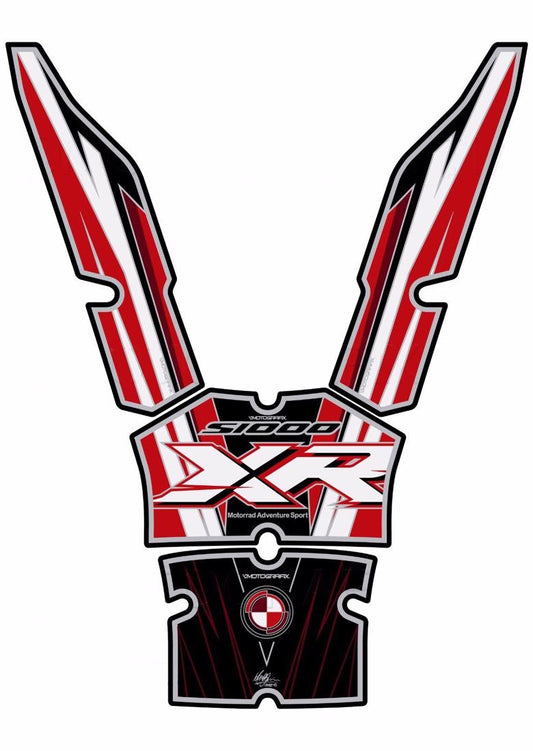 モトグラフィックス タンクパッド RED／WHT S1000XR 17-