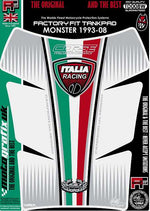 モトグラフィックス タンクパッド WHT DUCATI MONSTER
