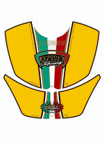 モトグラフィックス タンクパッド YEL DUCATI 749／999