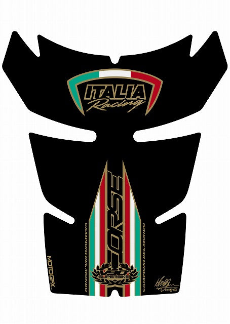 モトグラフィックス タンクパッド BLK DUCATI 848／1098／1198