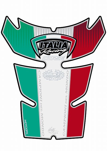 モトグラフィックス タンクパッド ITALIAN FLAG DUCATI 848／1098／