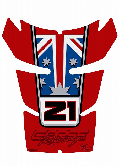 モトグラフィックス タンクパッド TROY BAYLISS RE DUCATI 848／1098／