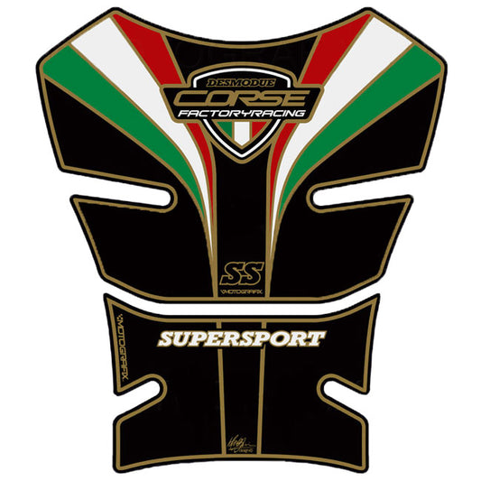モトグラフィックス タンクパッド ブラック／トリコローレ DUCATI SS Supersp