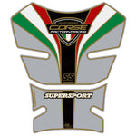 モトグラフィックス タンクパッド シルバー／トリコローレ DUCATI SS Supersp