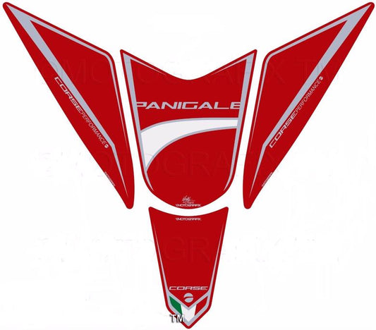 モトグラフィックス タンクパッド レッド DUCATI PANIGALE