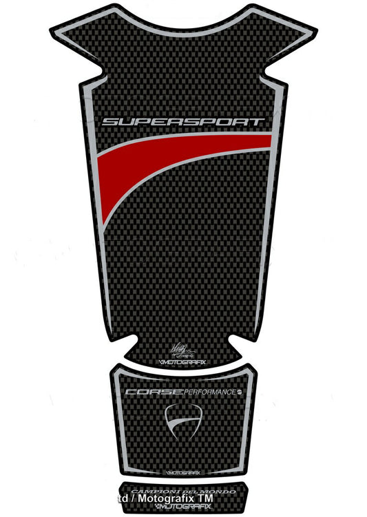 モトグラフィックス タンクパッド カーボン DUCATI Supersport 16-17