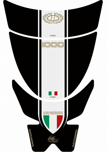 モトグラフィックス タンクパッド ブラック DUCATI SPORT CLASSIC