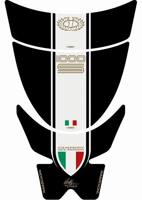 モトグラフィックス タンクパッド ブラック DUCATI SPORT CLAS