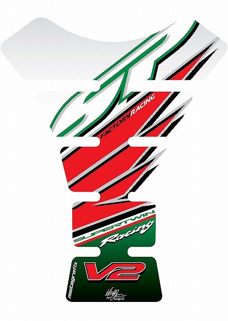 モトグラフィックス タンクパッド CASTROL RACING HONDA SPINE