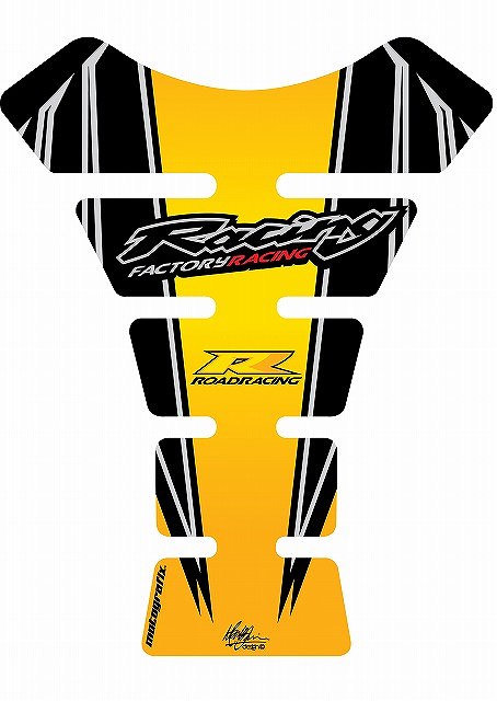 モトグラフィックス タンクパッド YEL HONDA SPINE