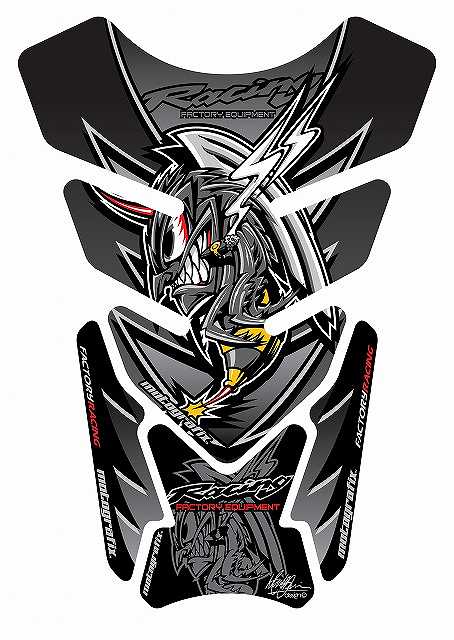 モトグラフィックス タンクパッド BLK HONDA QUADPAD