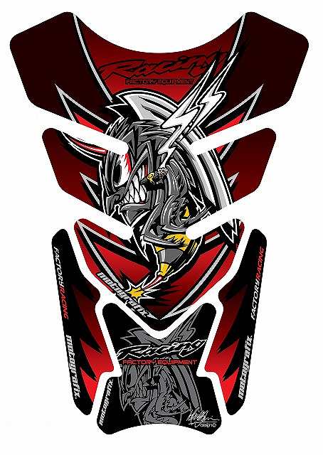 モトグラフィックス タンクパッド RED HONDA QUADPAD