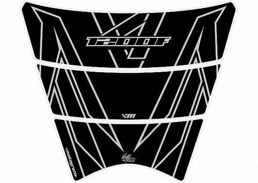モトグラフィックス タンクパッド BLK／SLV VFR1200F