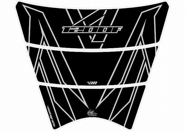モトグラフィックス タンクパッド BLK／SLV VFR1200F