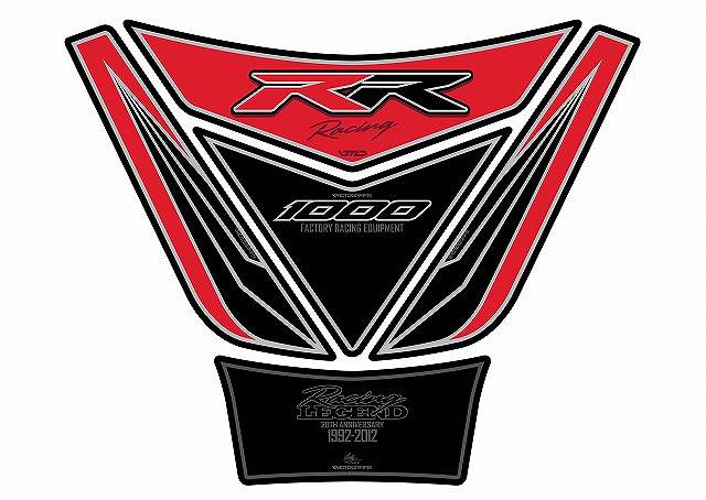 モトグラフィックス タンクパッド RED／BLK CBR1000RR 12-