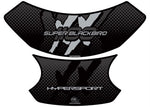 モトグラフィックス タンクパッド BLK／SLV CBR1100XX BLACKB